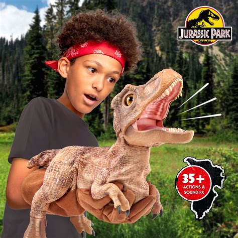 Jurassic Park Real FX T-Rex with 35 + Actions and Sound Effects | Smyths Toys UK