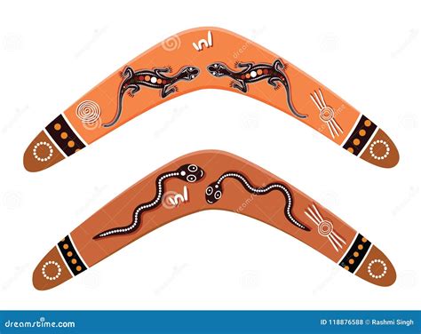 Australian Boomerang Vector. Stock Vector - Illustration of icon ...