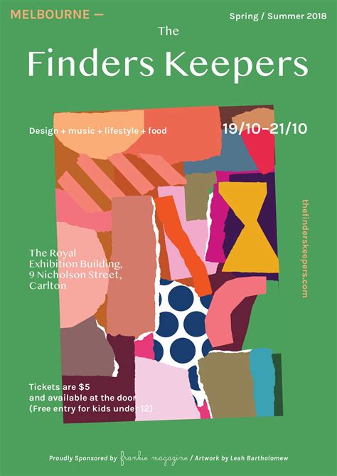 The Finders Keepers | Melbourne SS18 Poster | Artwork, Leah Bartholomew designed by Oh Babushka ...