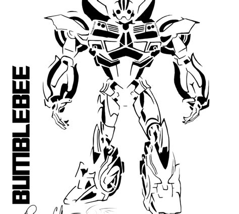 √ Bumble Bee Transformers Drawing : How To Draw Bumblebee From Transformers With Step By Step ...