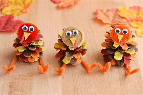 Pinecone Turkey Craft - One Little Project