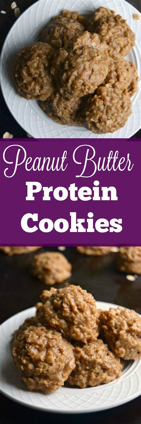 Easy and delicious these No Bake Peanut Butter Protein Cookies are perfect … | Peanut butter ...
