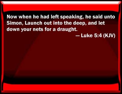 Bible Verse Powerpoint Slides for Luke 5:4