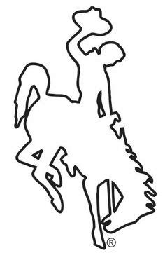 Wyoming Cowboys Logo Outline - ClipArt Best