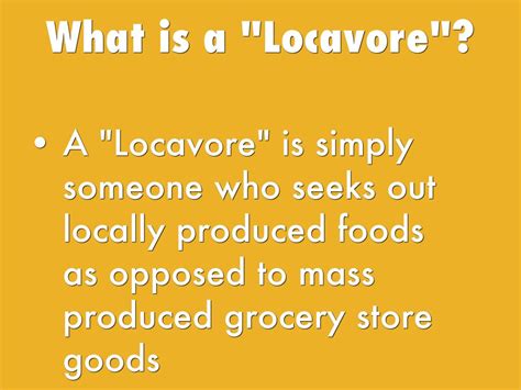 The Locavore Movement by diehld16070