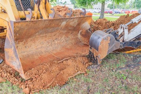 Industrial Front End Loader Bucket Stock Image - Image of loader, dirty: 125572633