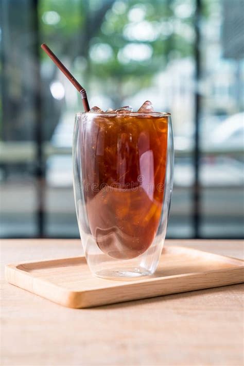 Iced americano coffee stock image. Image of caffeine - 112097313