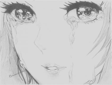 Crying Anime Girl - Art Collection