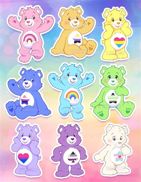 NEONSLUSHIE | Care bear tattoos, Care bears, Bear wallpaper