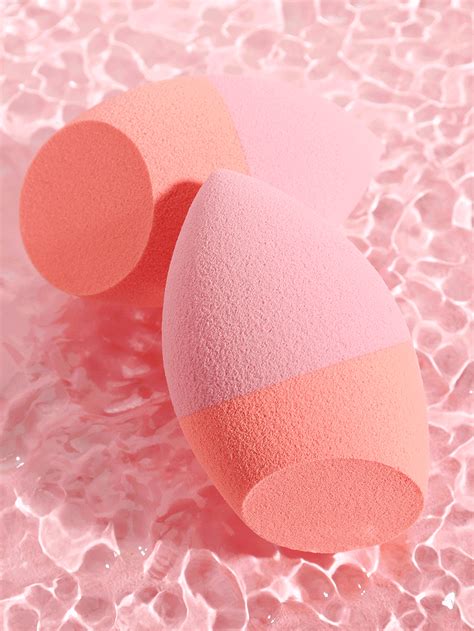 seco húmedo usar Huevo de belleza Maquillaje huevo 2 piezas suave al tacto Esponja de maquillaje ...