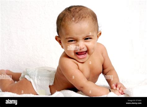 baby laughing MR#736LA Stock Photo - Alamy