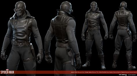 ArtStation - Marvel's Spider-Man: Noir Suit, Jayson Fitch | Marvel spiderman, Spiderman, Marvel