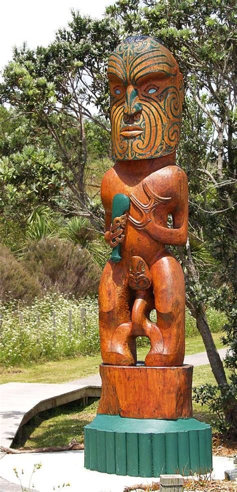 Kaitiaki Tapu, Maori Carving - Omaha Beach, Aotearoa | Maori art, Polynesian art, Native ...