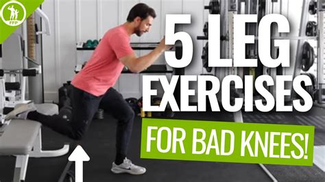 Working Out Legs With Bad Knees - 5 Exercises! - YouTube