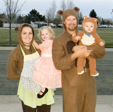 Goldilocks & The Three Bears | Goldilocks and the three bears, Baby halloween, Family halloween ...