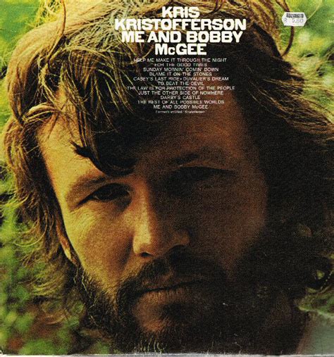 Kris Kristofferson - Me And Bobby McGee (1974, Vinyl) | Discogs