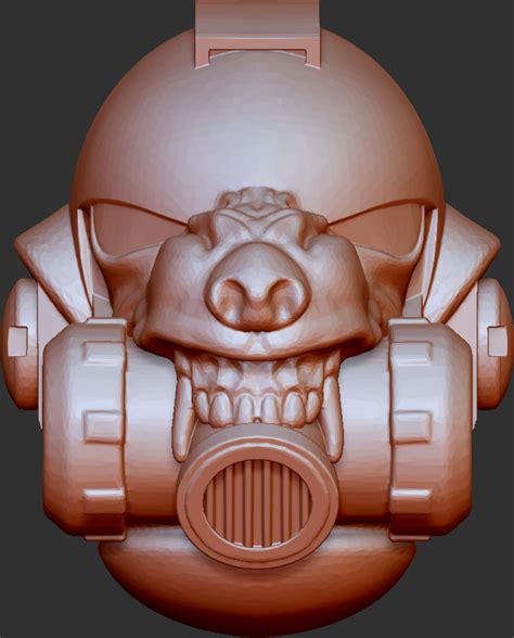 Free 3D file Warhammer 40k Space Marine Helmet Custom Wolf Design ⚔・3D ...