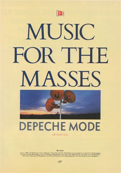 Depeche Mode "Music For The Masses" 1987