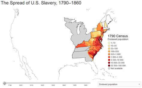 The Spread of US Slavery (1790 – 1860) - Vivid Maps