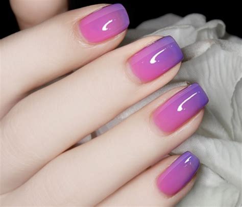 1 Pc 6ml Thermal Color Changing Nail Polish Peel Off Varnish Purple to Pink # 23815 | Gel nails ...