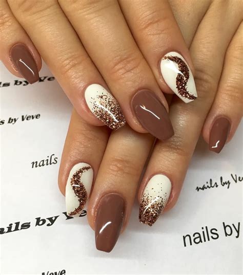 See this Instagram photo by @nails_by_veve • 16 likes | Brown nail art, Tan nails, Winter nails