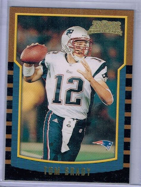 2000 BOWMAN TOM BRADY ROOKIE CARD #236 MINT FROM PACK | New england ...