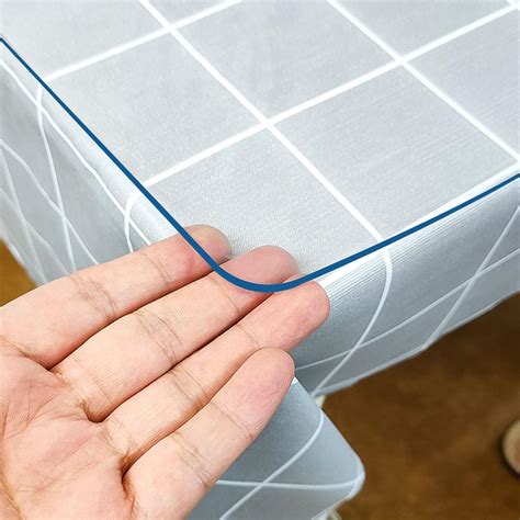 Amazon.com: Tablecloth Table Pad Clear Writing Desk Pads PVC Table ...