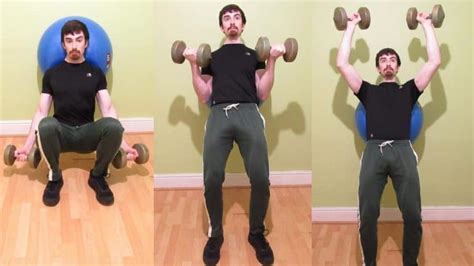 Dumbbell Squat Curl Press Tutorial and Variations