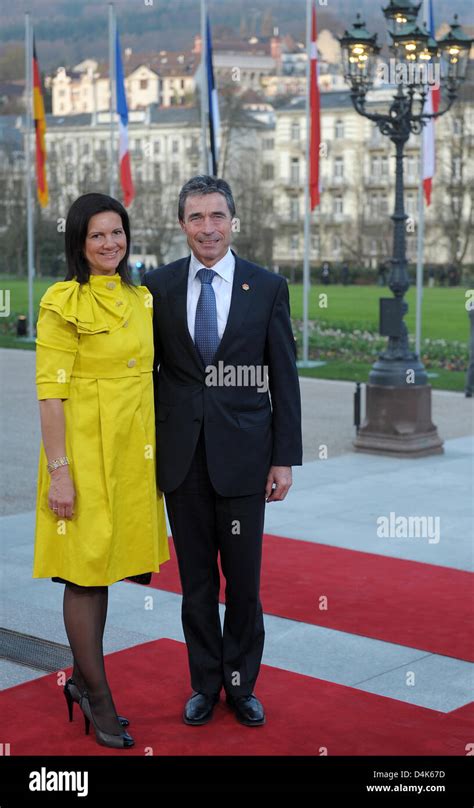 Danish Prime Minister Anders Fogh Rasmussen and his wife Anne-Mette ...