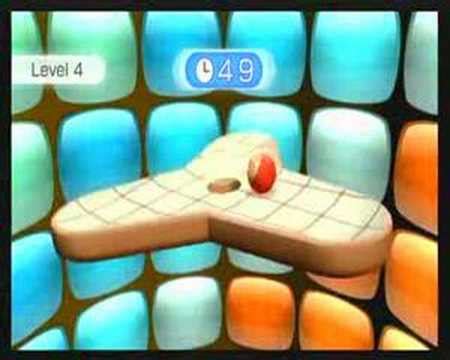 Wii fit-balance games-table tilt - YouTube
