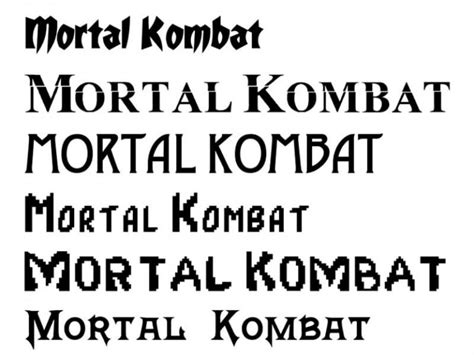 Mortal Kombat Font Family Free Download - Fonts Empire