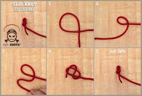 How To Tie A Slip Knot For Horses, How To Tie A Slip Knot And Five ...