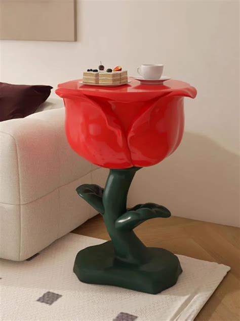 Modern-Light-Luxury-Rose-Side-Table-Art-Sofa-Corner-Tables-Coffee ...