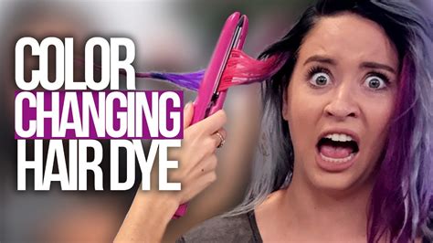 Magic Color Changing Hair Dye?! (Beauty Break) - YouTube