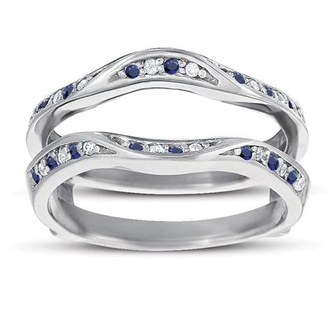 Genuine Sapphire Ring Guard Enhancer - Gem Stones - Ring Guards | jewellery | Pinterest ...