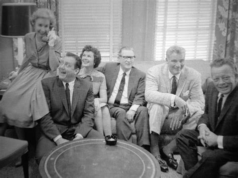 Gail Patrick (left) & Erle Stanley Gardner (on couch with glasses) with Perry Mason, Della ...