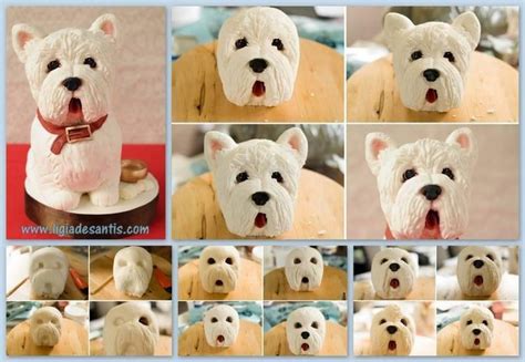 Perro Westie Fondant / Cake Tutorials / Cake Figurines / Westies Dogs # ...