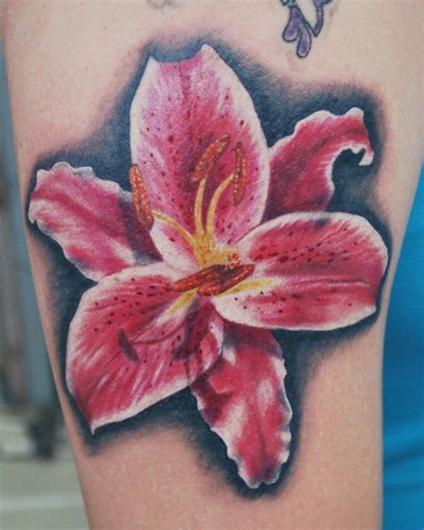 Stargazer Lily Tattoo by *joshing88 in 2023 | Stargazer lily tattoo ...