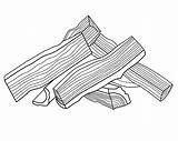 Wood Fire Logs Coloring Pages Sketch Page sketch template