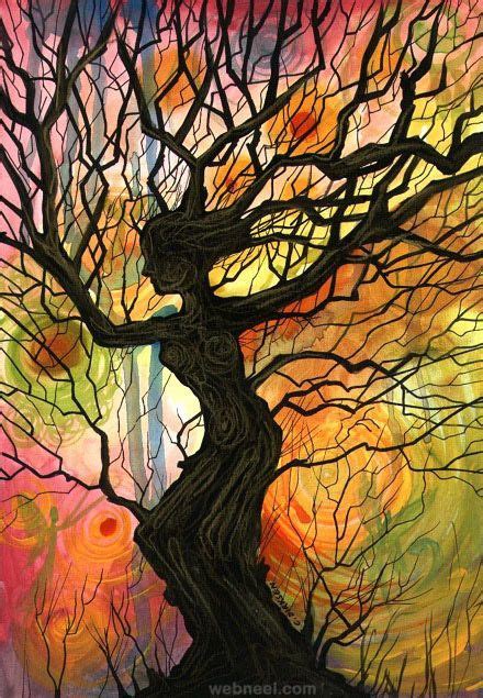 35 Stunning and Beautiful Tree Paintings for your inspiration | Read ...