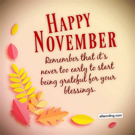 50 Cool Ways to Wish Everyone a Happy November » AllWording.com