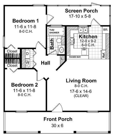 600 Sq Ft House Plans 1 Bedroom | plougonver.com