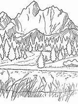 Mountains coloring Pages Download And Print mountains sketch template