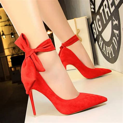 Aliexpress.com : Buy Boussac Elegant Lace up Women Pumps High Heels ...