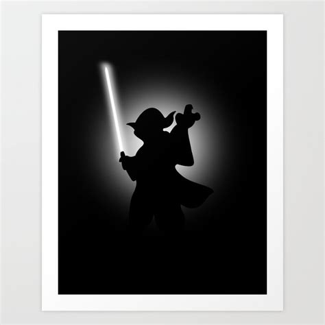 YODA'S DARK SIDE Art Print by jvzdesigns | Society6