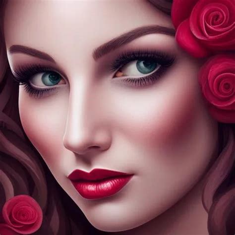 fairy goddess,red roses, closeup | OpenArt