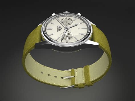 Tag Heuer Carrera 1963 3D Model .max .obj .3ds .fbx .c4d .lwo .lw .lws ...