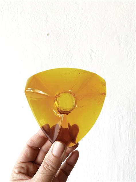 Mid Century Amber Resin Candle Holder Pair – Maven Collective