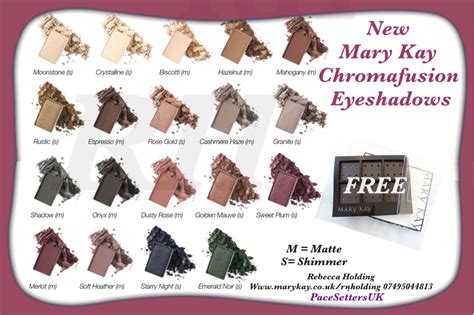 NEW! MARY KAY CHROMAFUSION EYESHADOW, 19 intensely pigmented colors. Available in 10 matte and 9 ...