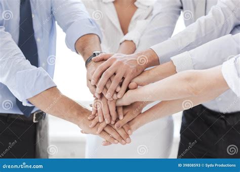 Business Team Celebrating Victory in Office Stock Image - Image of ...